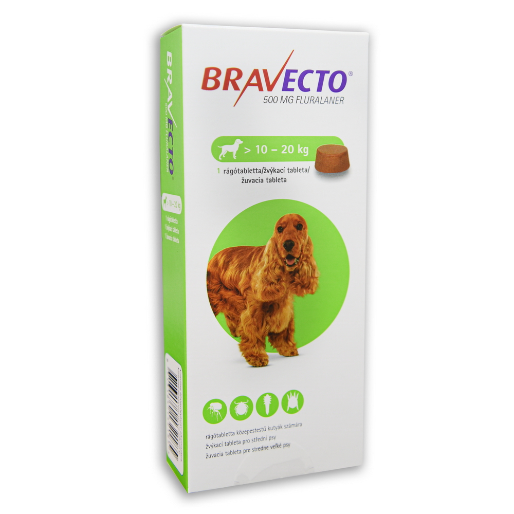 Bravecto tabletta kutya 10-20 kg
