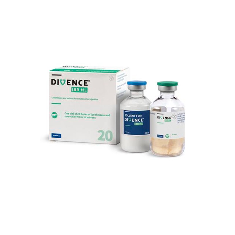 DIVENCE IBR MARKER LIVE liofilizátum és oldószer emulziós injekcióhoz - 20 ADAGOS