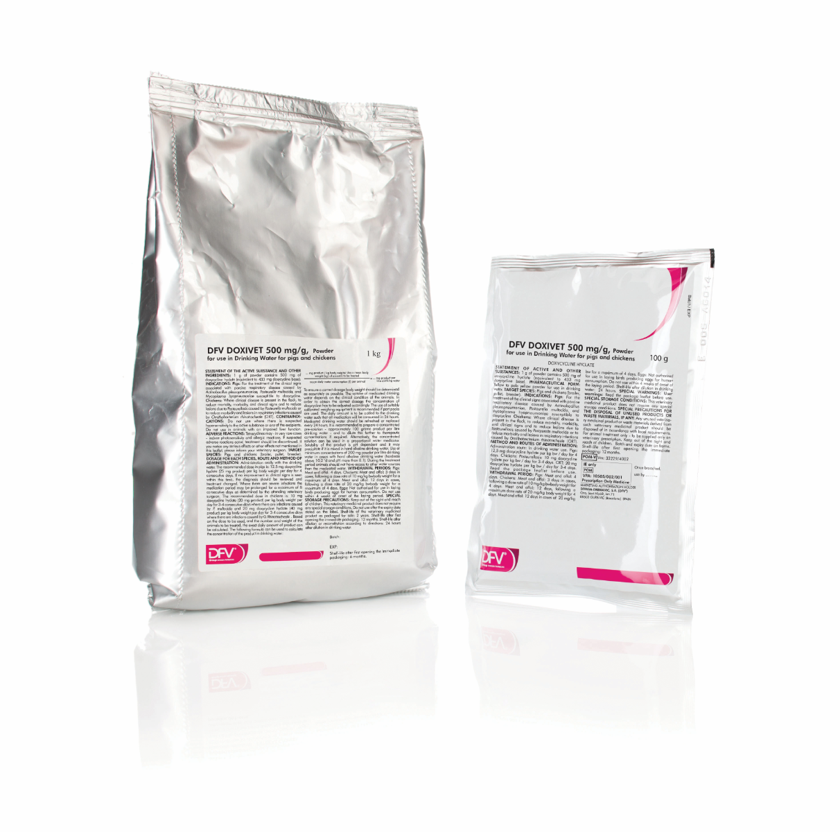 DFV Doxivet 500 mg/g por ivóvízbe keveréshez sertés és házityúk számára A.U.V.