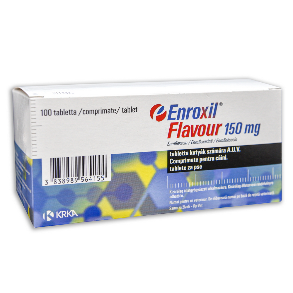 Enroxil 150 mg ízesített tabletta 100x