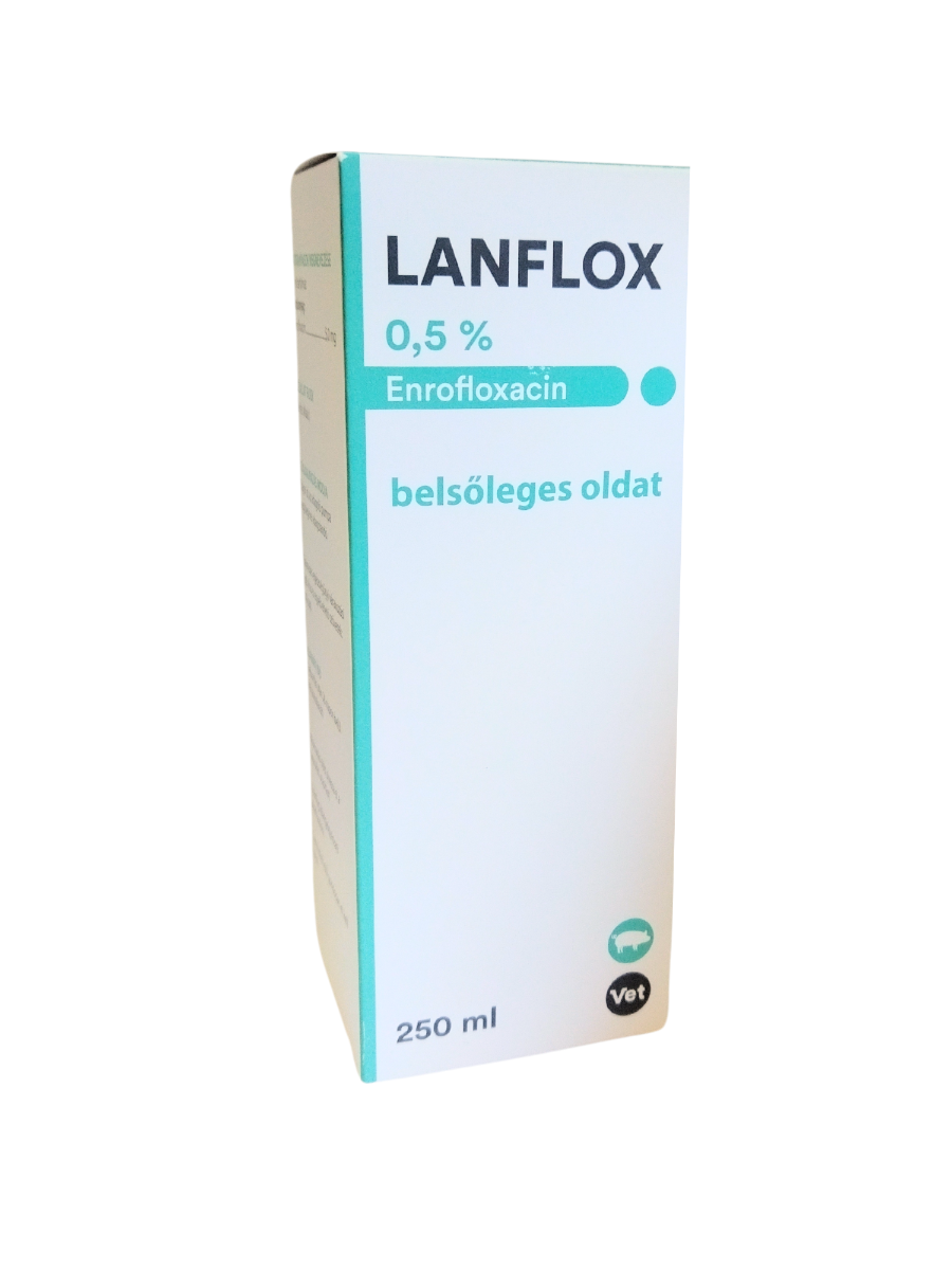 LANFLOX 0,5% belsőleges oldat  malacok részére A.U.V. -250 ml