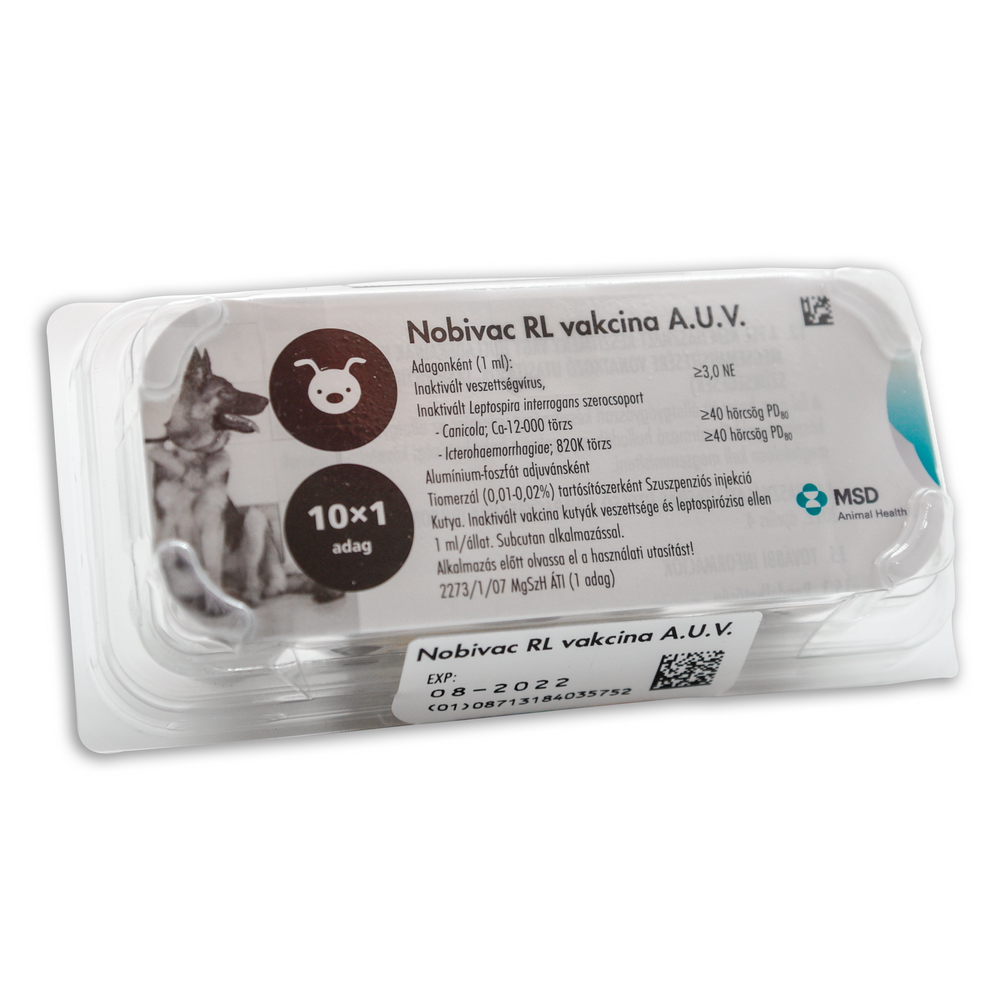 Nobivac DHP+RL vakcina - 10x1 adag