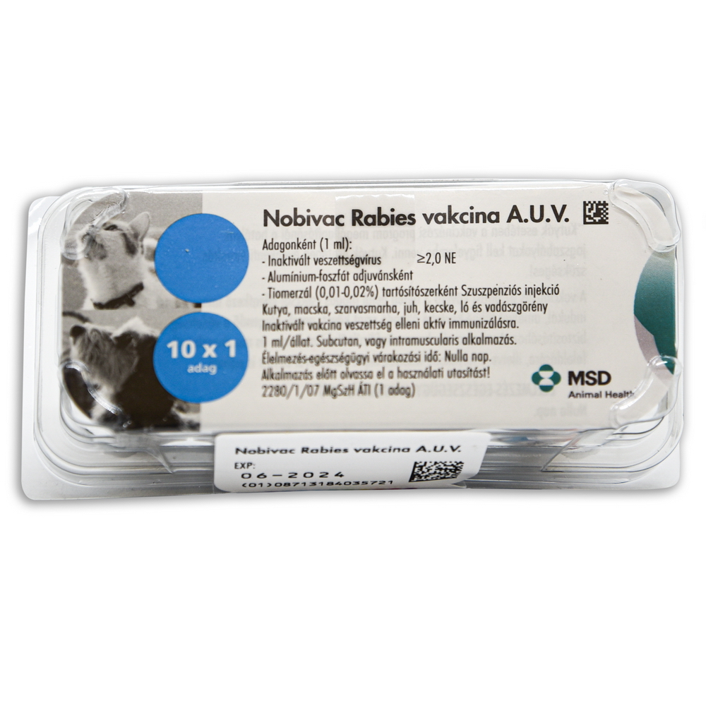 Nobivac Rabies vakcina - 10x1 adag