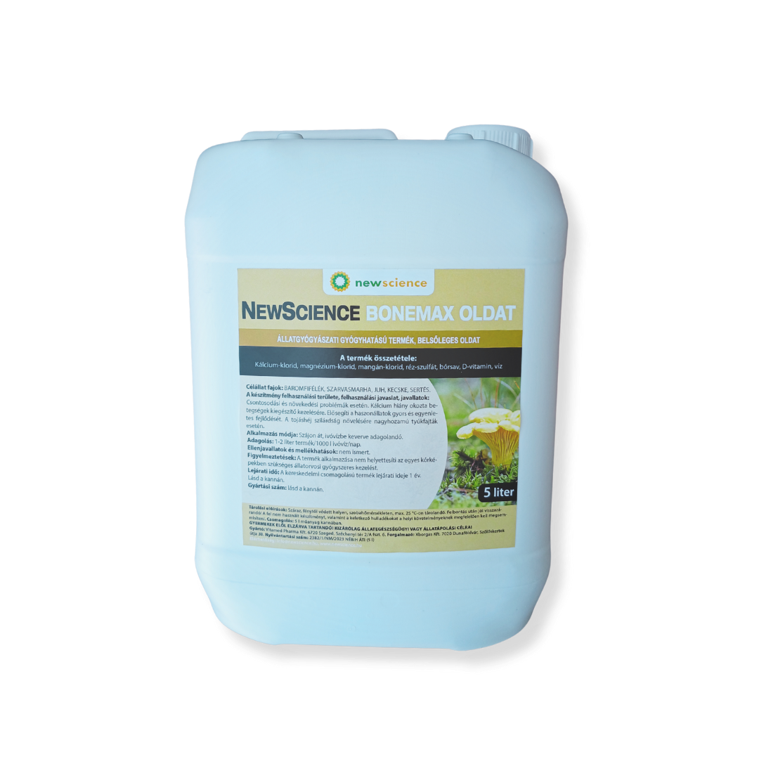 NEW SCIENCE BONEMAX -állatgyógyászati gyógyhatású termék, belőleges oldat