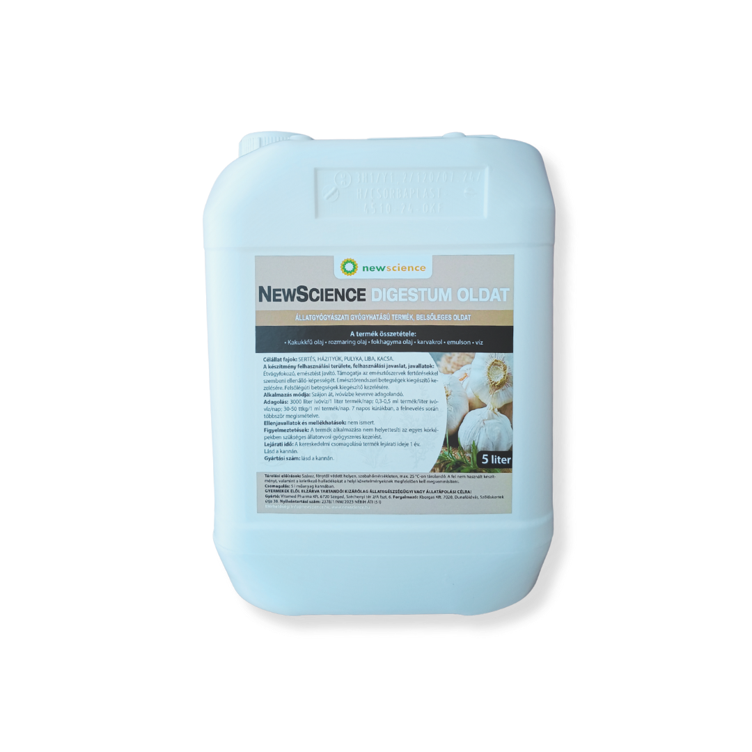 NEW SCIENCE DIGESTUM OLDAT állatgyógyászati gyógyhatású termék