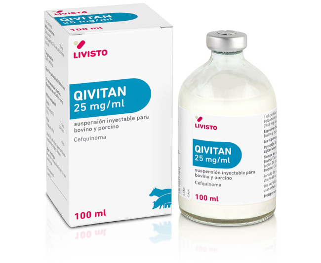 QIVITAN 25 mg/ml szuszpenziós injekció szarvasmarhák és sertések részére- 100 ml