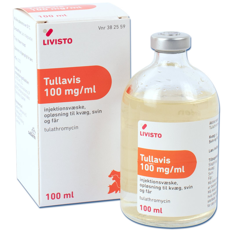 Tullavis 100mg/ml oldatos injekció szarvasmarhák, sertések és juhok részére